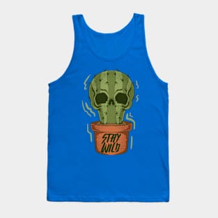 cactus skull stay wild Tank Top